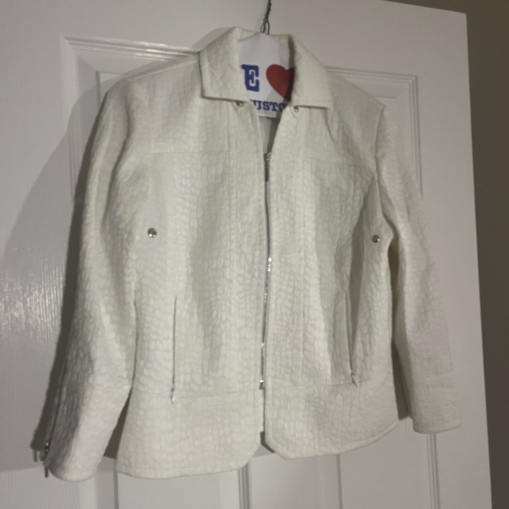 Etcetera Textured Cream Women's Blazer